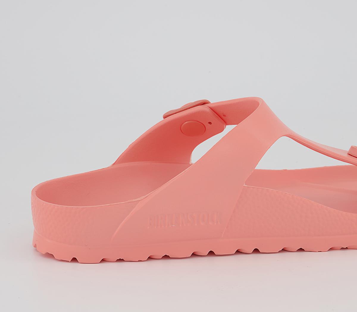 BIRKENSTOCK Toe Thong Footbed Sandals BIRKENSTOCK Toe Thong Footbed Sandals Coral Peach Eva