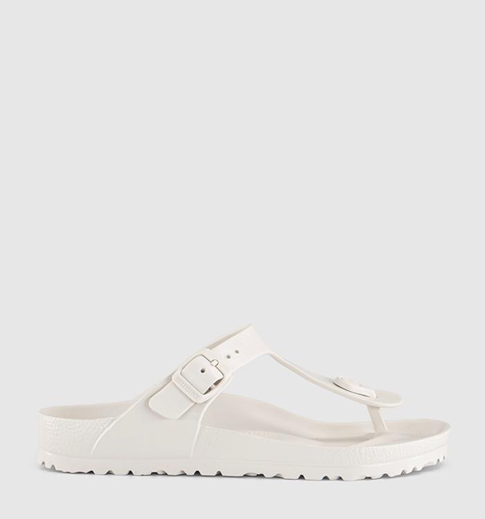 BIRKENSTOCK Toe Thong Footbed Sandals Eggshell Eva