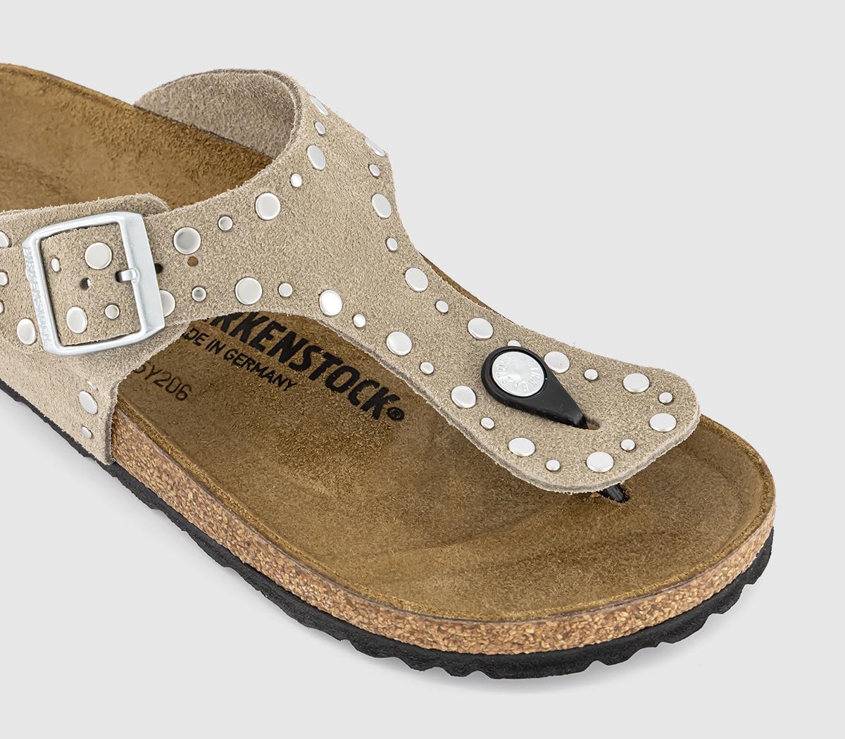 BIRKENSTOCKToe Thong Footbed Sandals BIRKENSTOCKToe Thong Footbed SandalsTaupe Rivet
