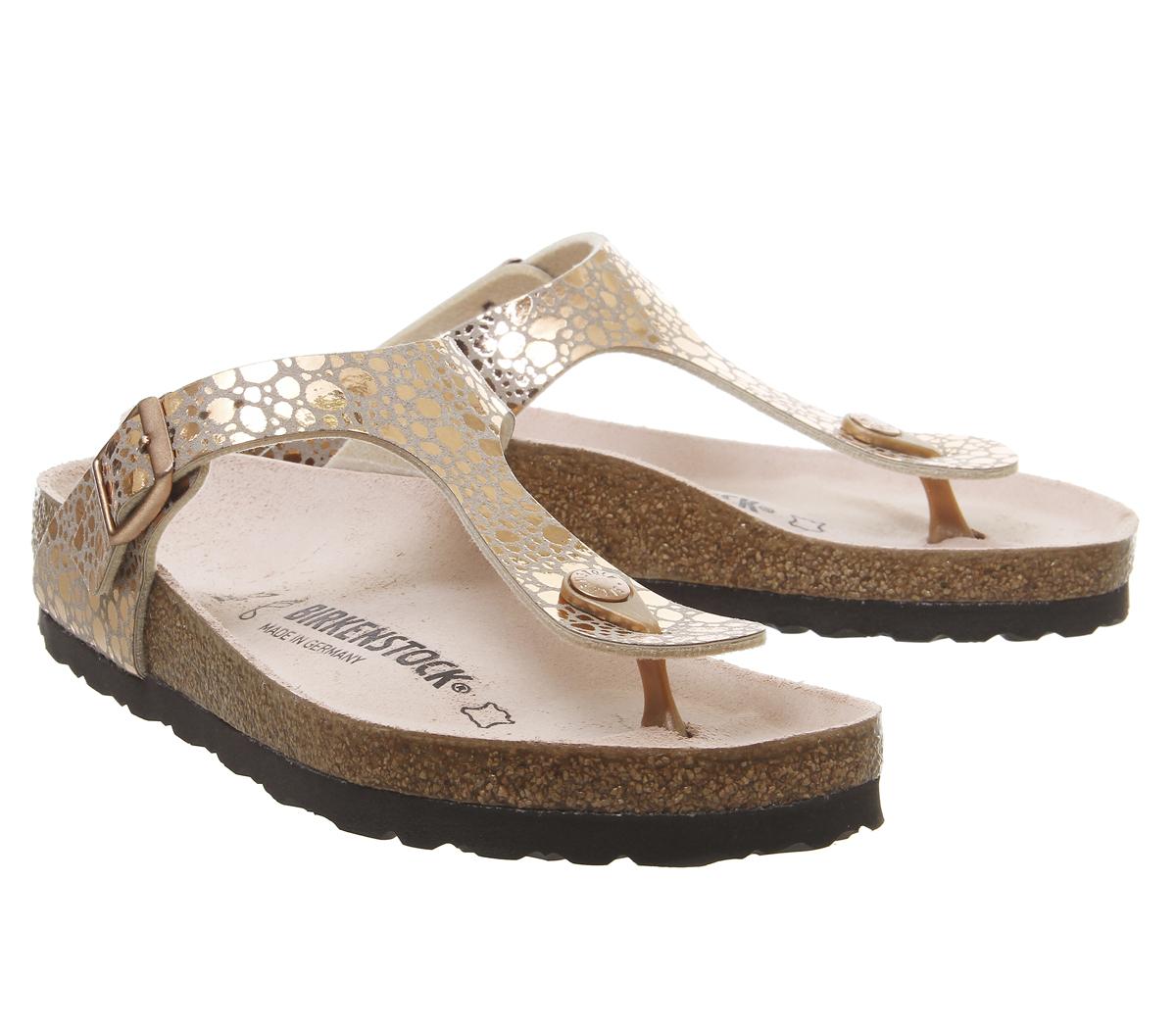 BIRKENSTOCKToe Thong FootbedMetallic Stones Copper