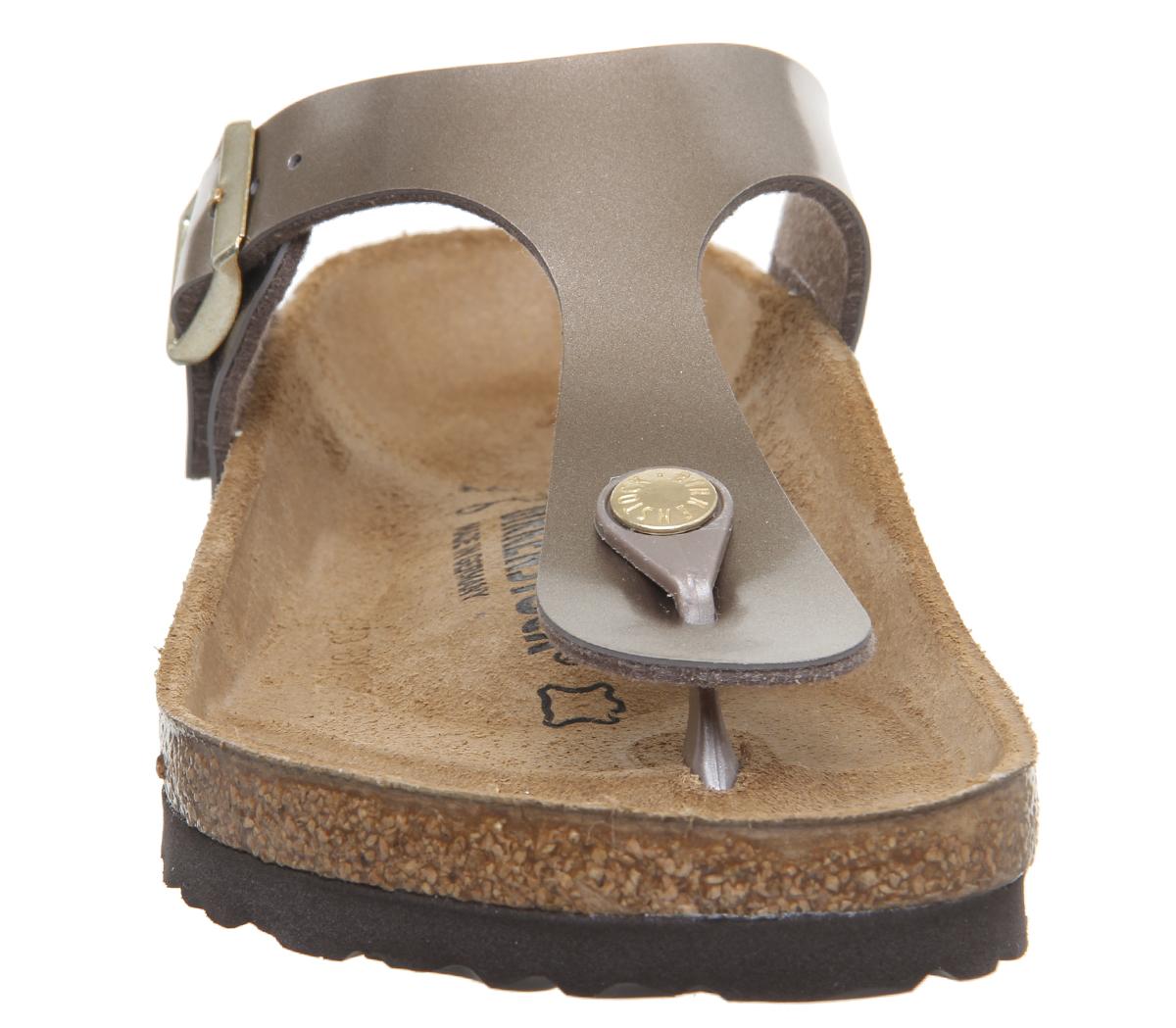BIRKENSTOCKToe Thong FootbedElectric Metallic Taupe
