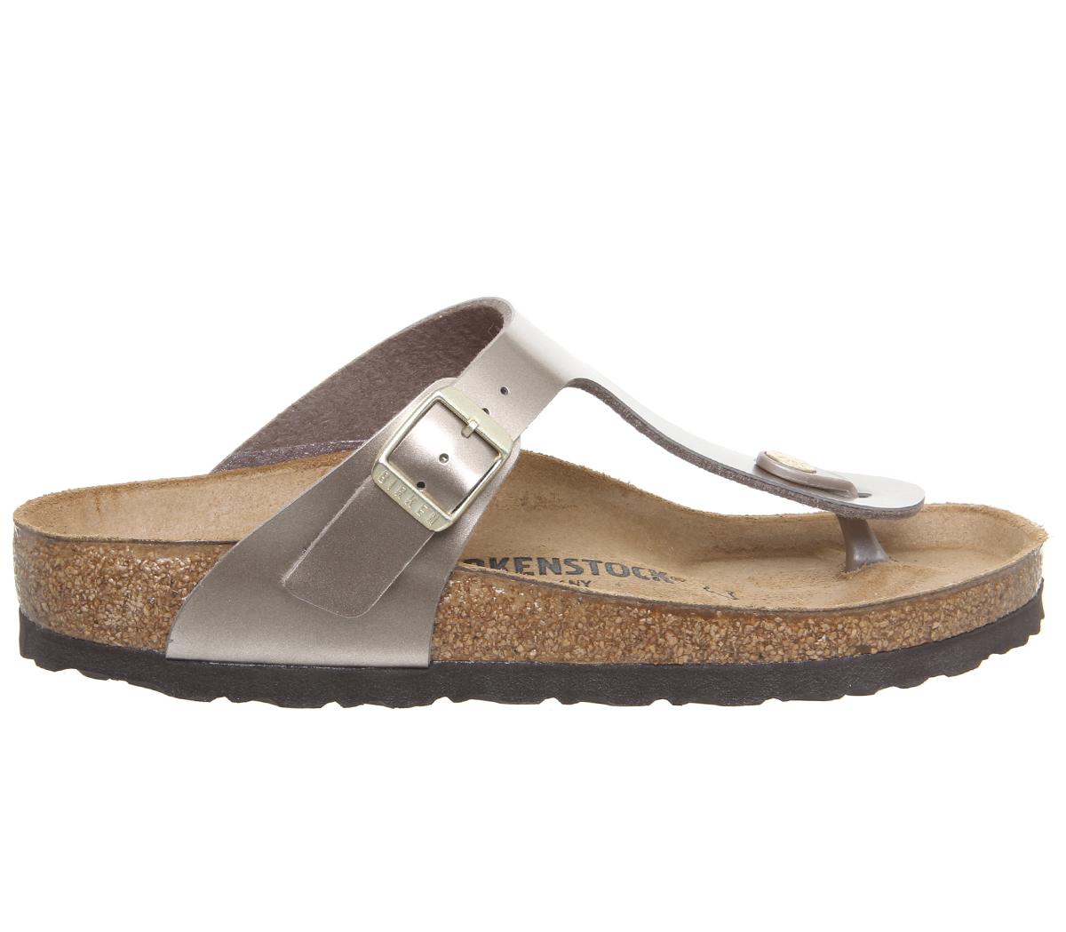 BIRKENSTOCKToe Thong FootbedElectric Metallic Taupe