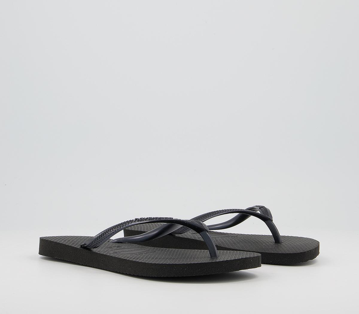 Havaianas Slim Flip Flop Black Women’s Sandals