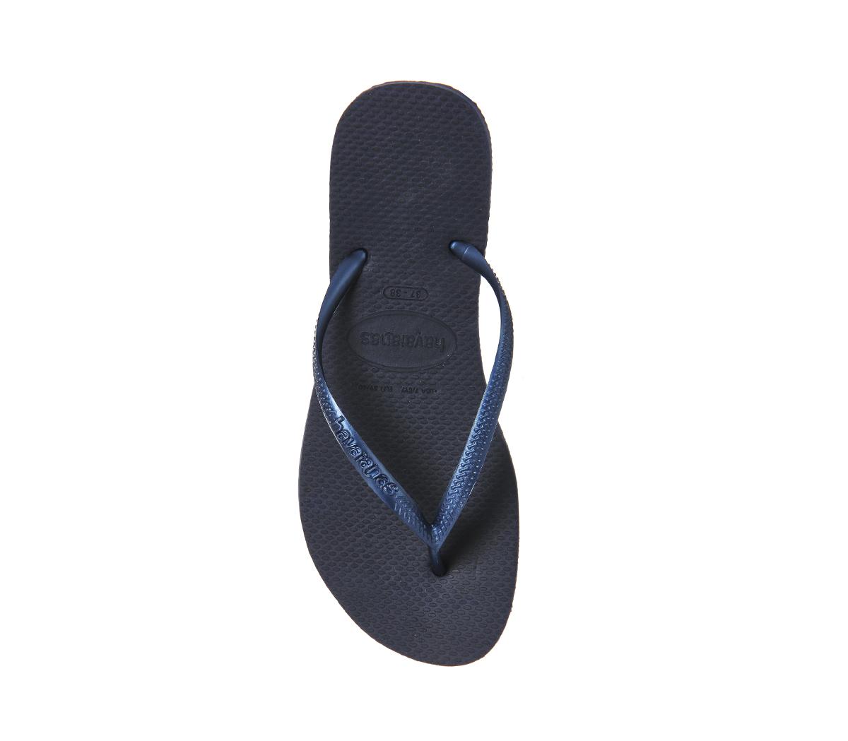 Havaianas Slim Flip Flop Navy Rubber - Women’s Sandals