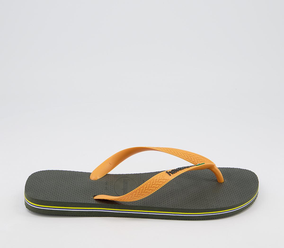 havaianas olive green