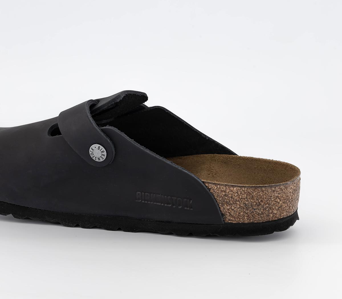 BIRKENSTOCKBoston Clogs MBlack Oiled Leather