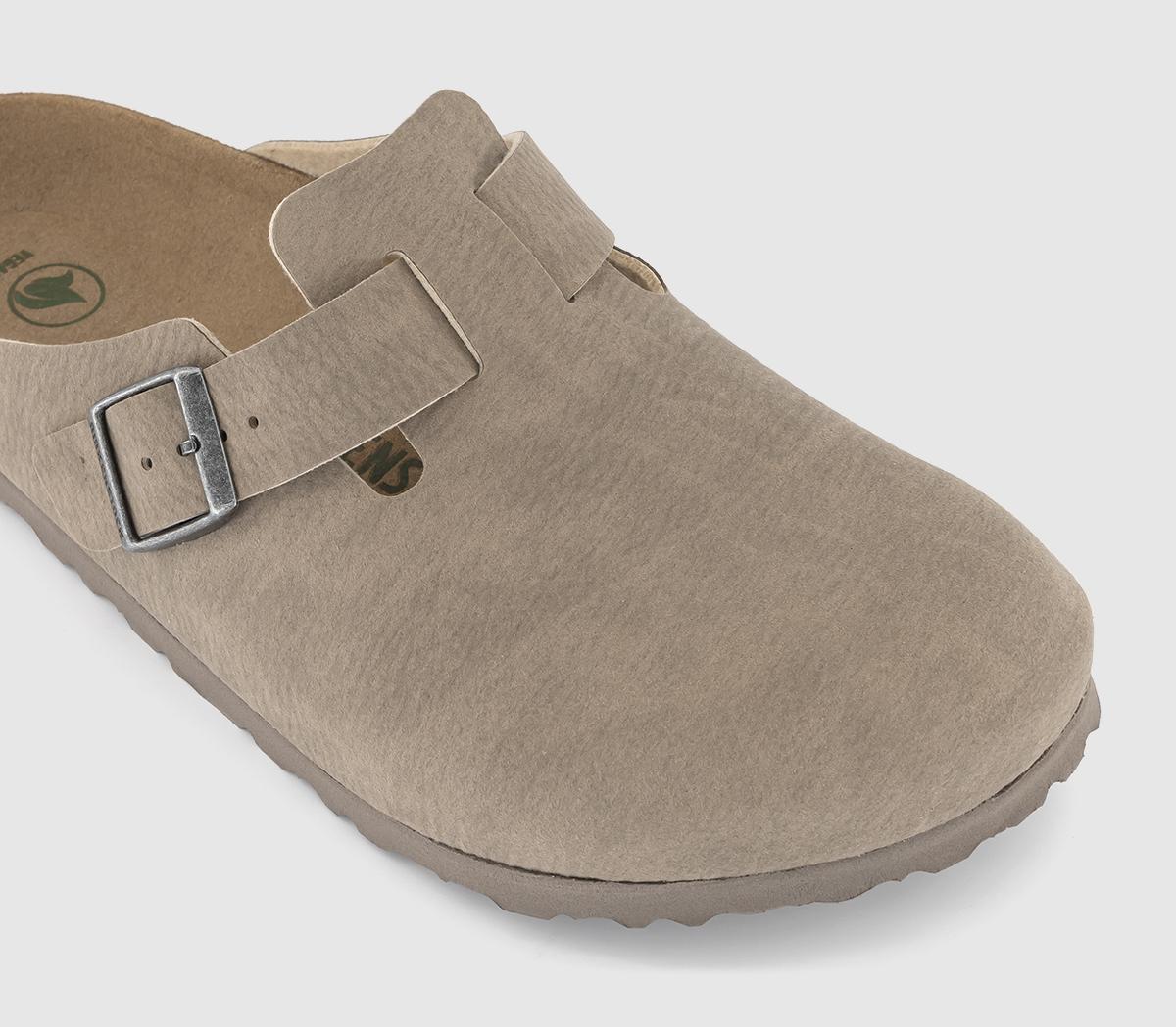 BIRKENSTOCK Boston Clogs Dust Gray Taupe - Men's Casual Shoes