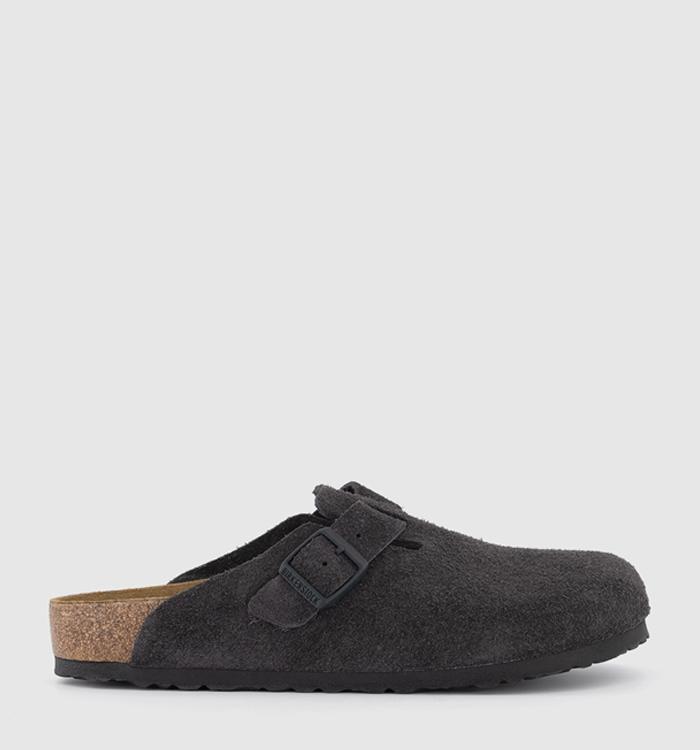 BIRKENSTOCK Boston Clogs Velvet Grey