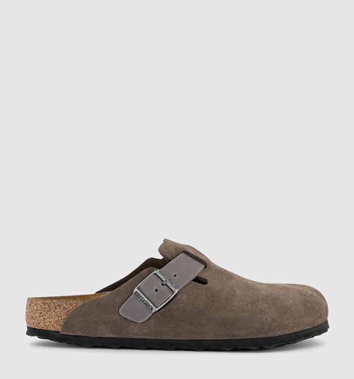 BIRKENSTOCK Boston Clogs M Concrete Gray Contrast