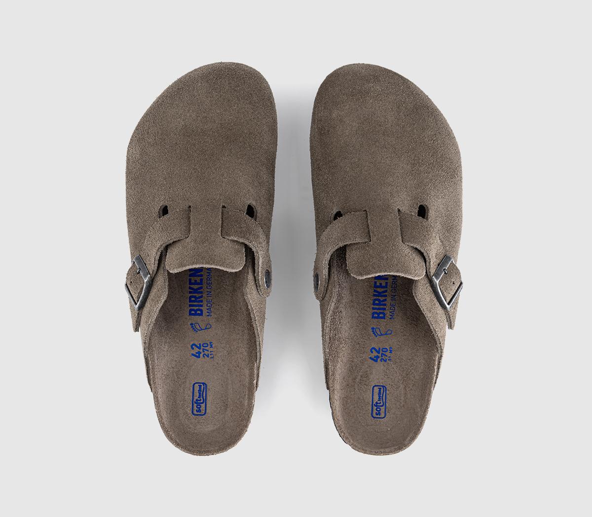 BIRKENSTOCKBoston ClogsConcrete Grey Suede