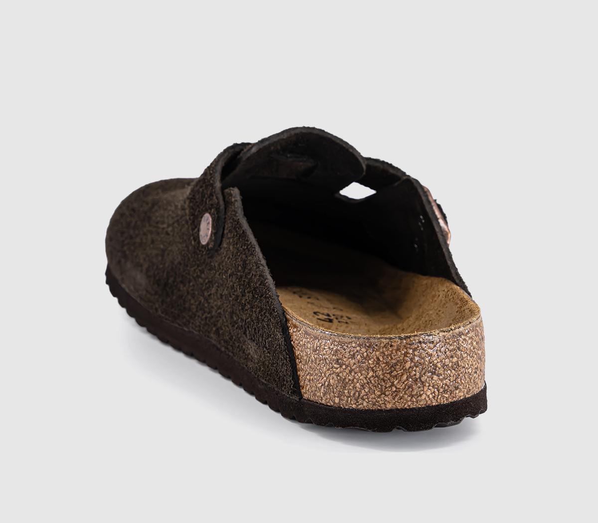BIRKENSTOCKBoston ClogsMocha Suede Leather