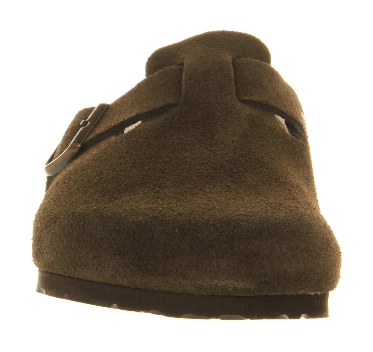 BIRKENSTOCKBoston ClogsMocha Suede Leather