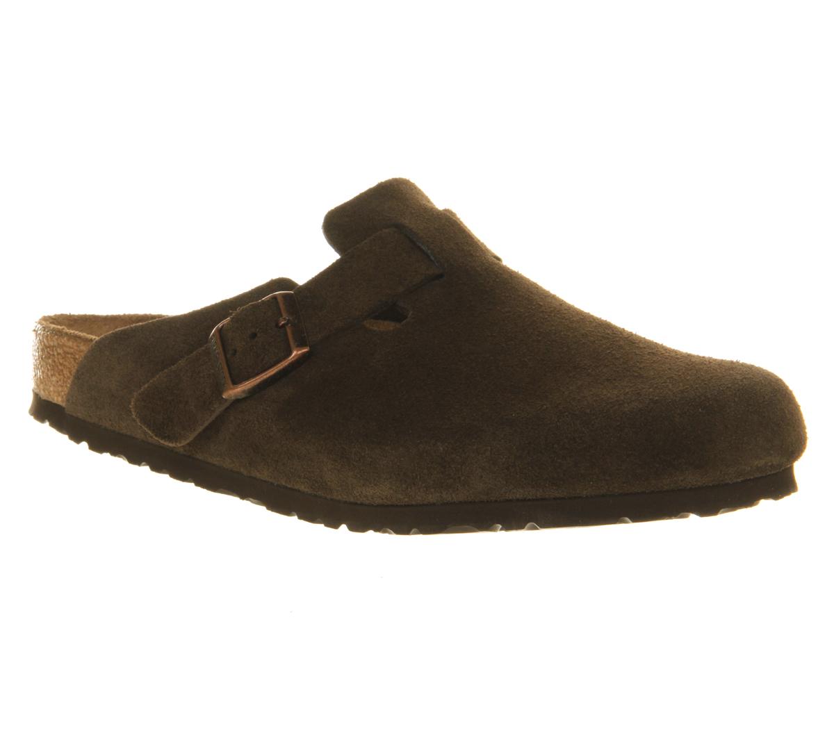 BIRKENSTOCKBoston ClogsMocha Suede Leather