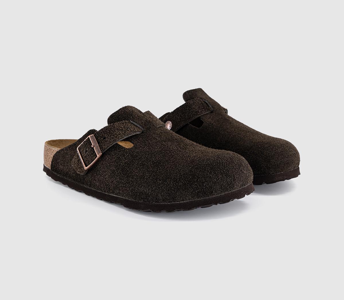 BIRKENSTOCKBoston ClogsMocha Suede Leather