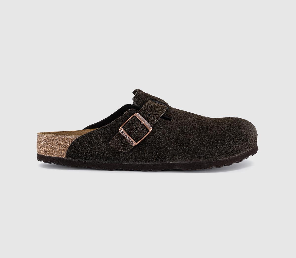 BIRKENSTOCKBoston ClogsMocha Suede Leather