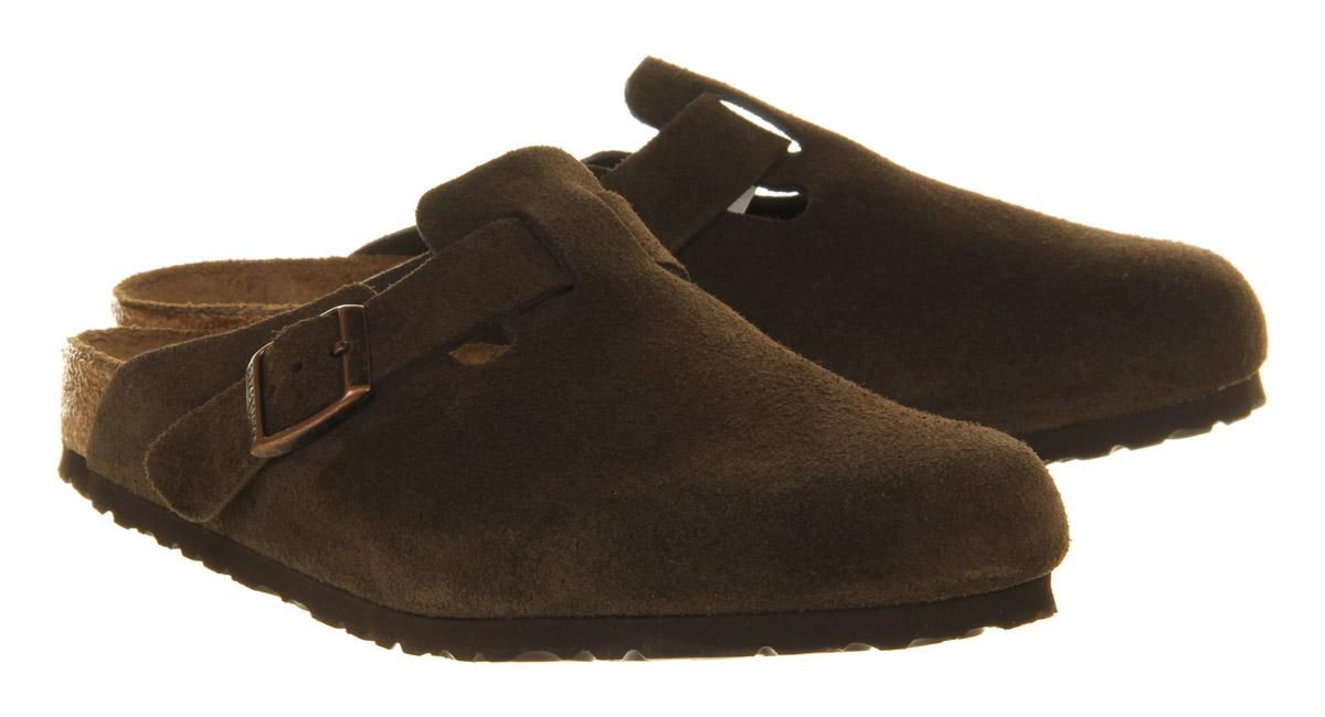 BIRKENSTOCKBoston ClogsMocha Suede Leather