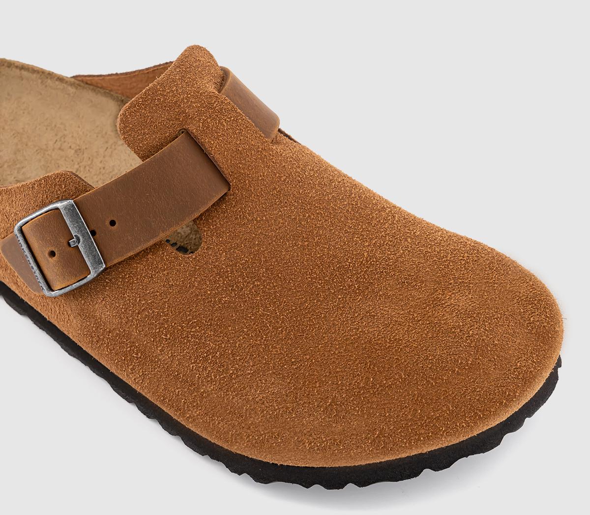 BIRKENSTOCK Boston Clogs BIRKENSTOCK Boston Clogs Cognac Contrast