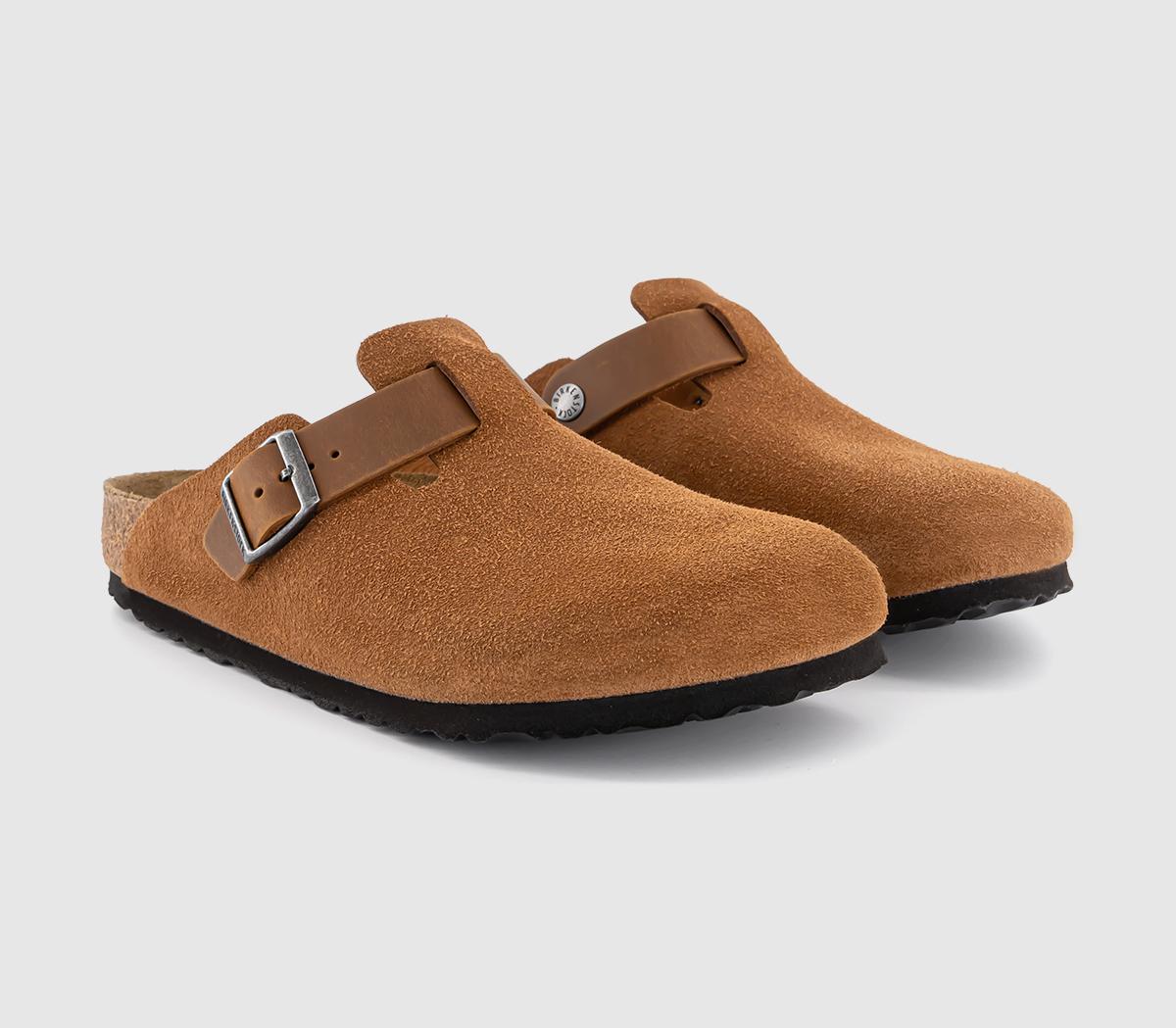 BIRKENSTOCK Boston Clogs BIRKENSTOCK Boston Clogs Cognac Contrast