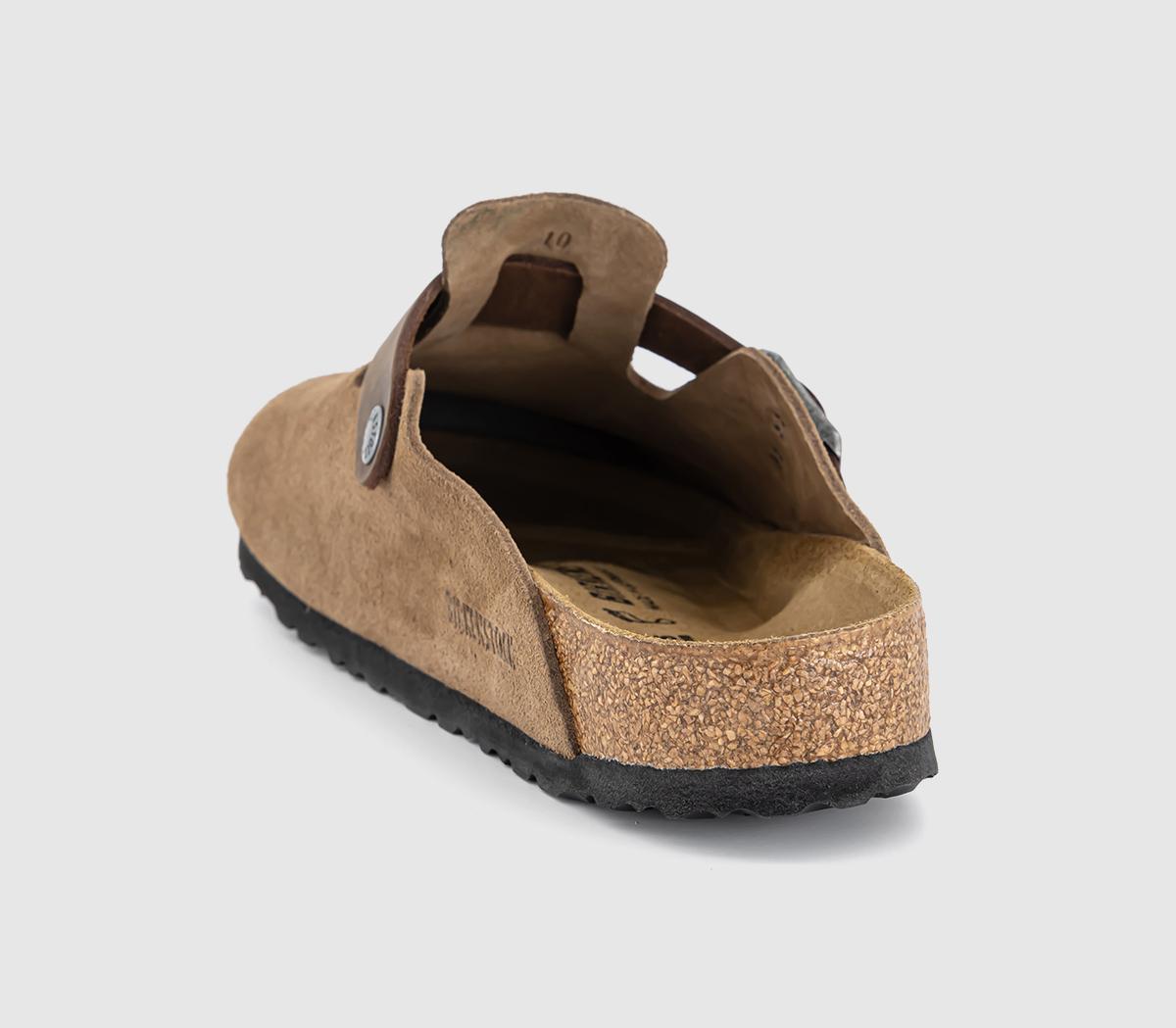 BIRKENSTOCK Boston Clogs Dark Tea Mix - Men's Sandals