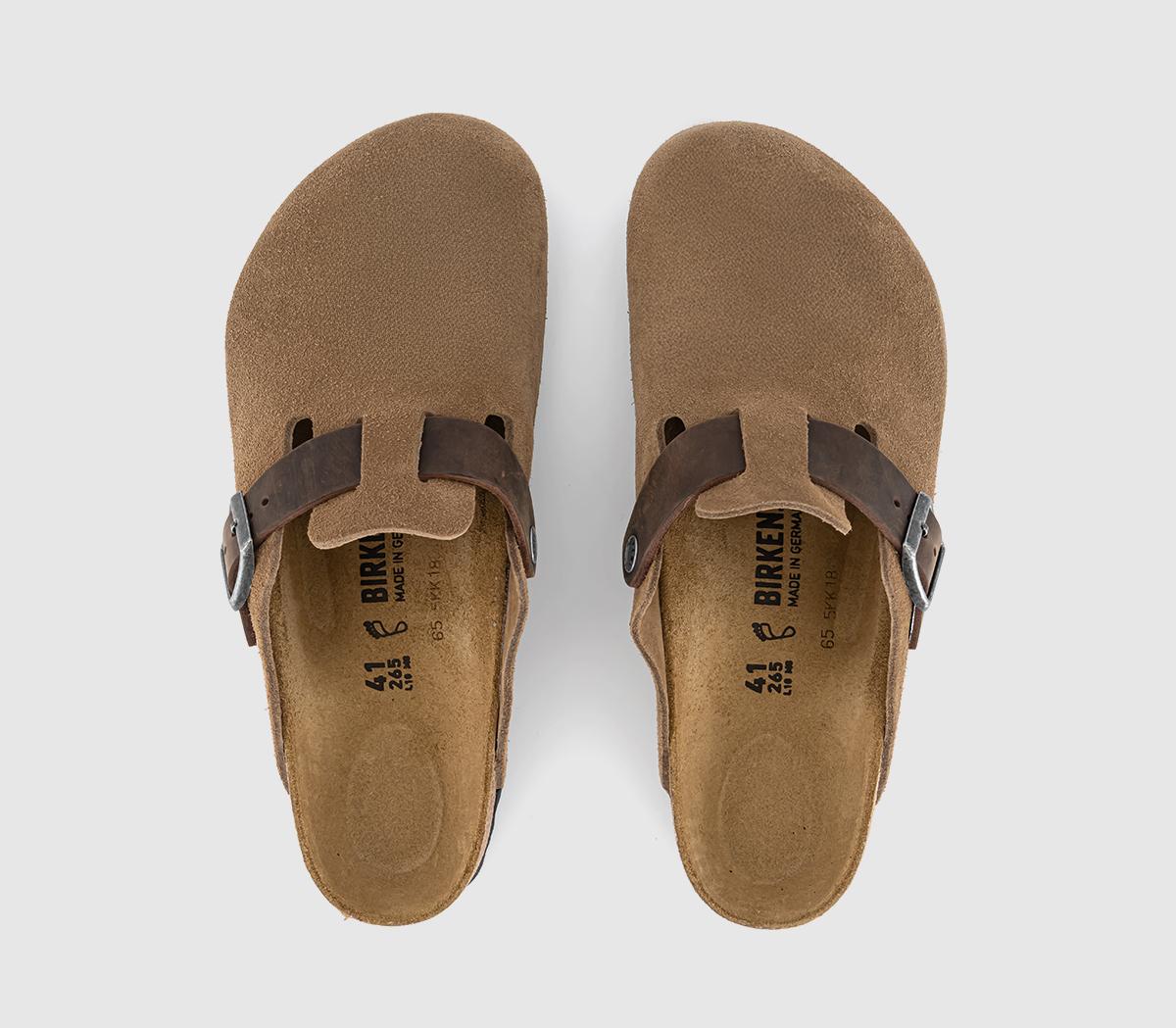 BIRKENSTOCK Boston Clogs Dark Tea Mix - Men's Sandals