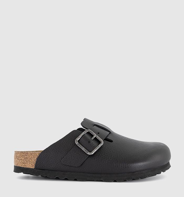 BIRKENSTOCK Boston Clogs Vintage Wood Black
