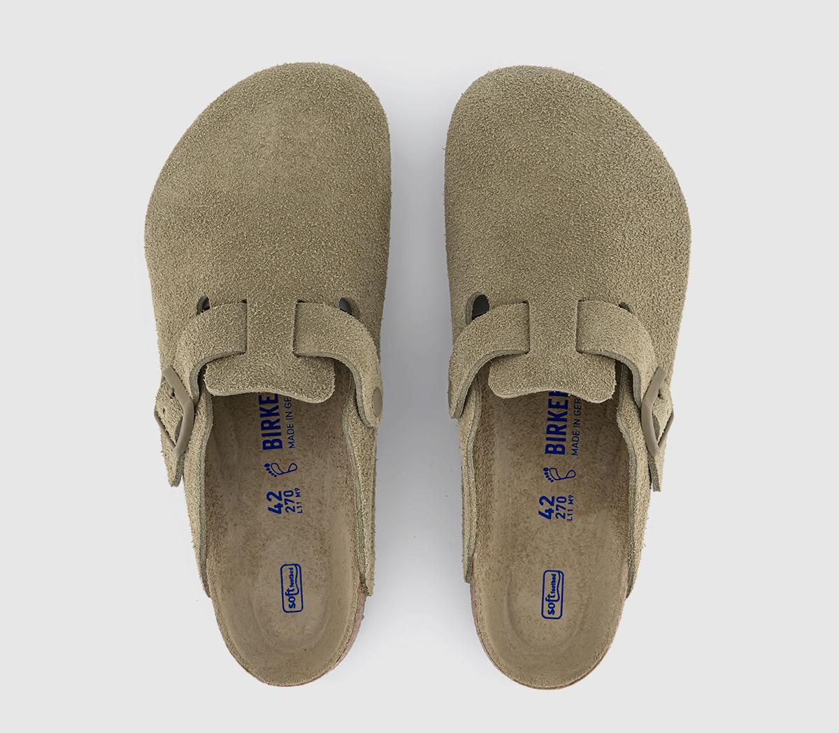 BIRKENSTOCK Boston Clogs M Faded Khaki - Men's Casual Shoes