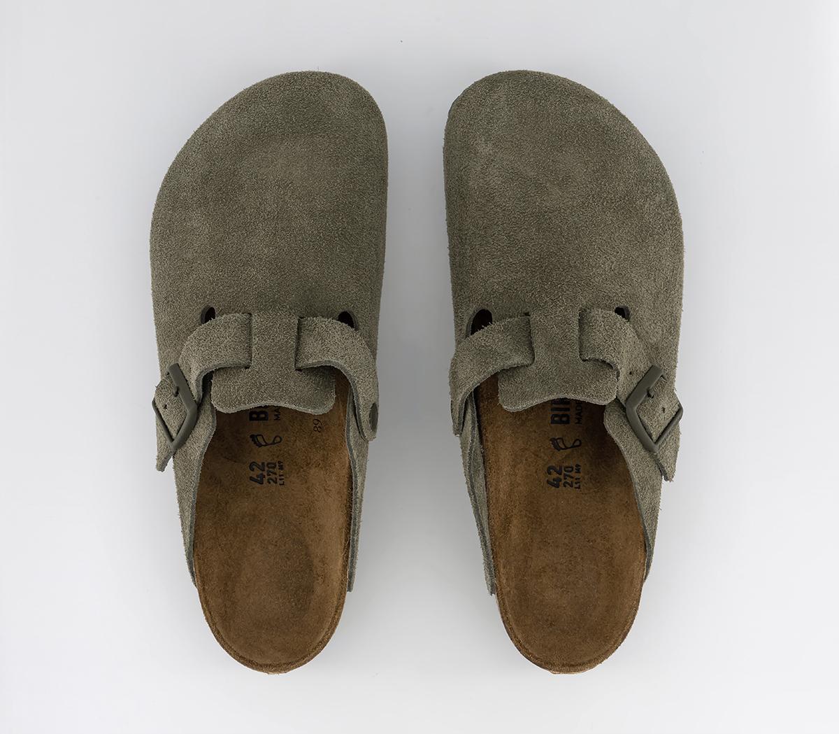 BIRKENSTOCK Boston Clogs Thyme Suede - BIRKENSTOCK Boston