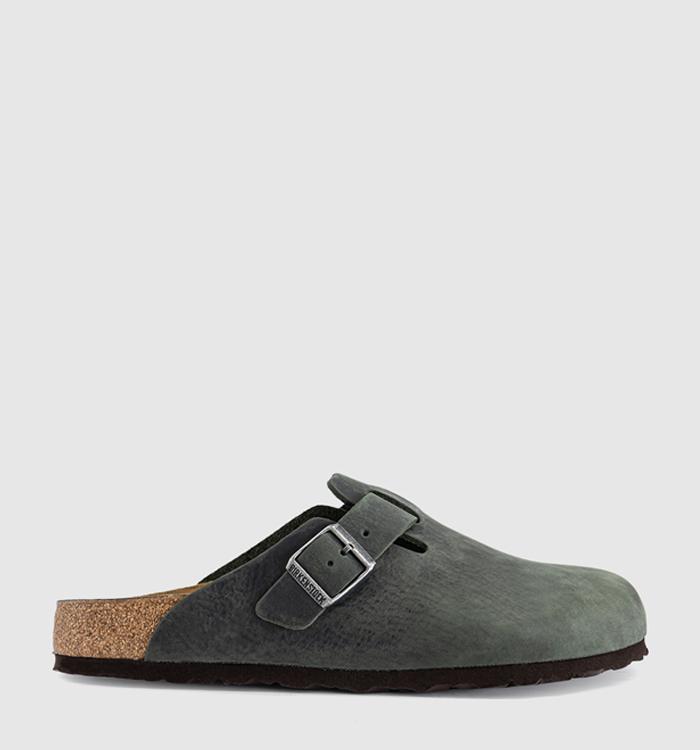 BIRKENSTOCK Boston Clogs Thyme Oiled Leather