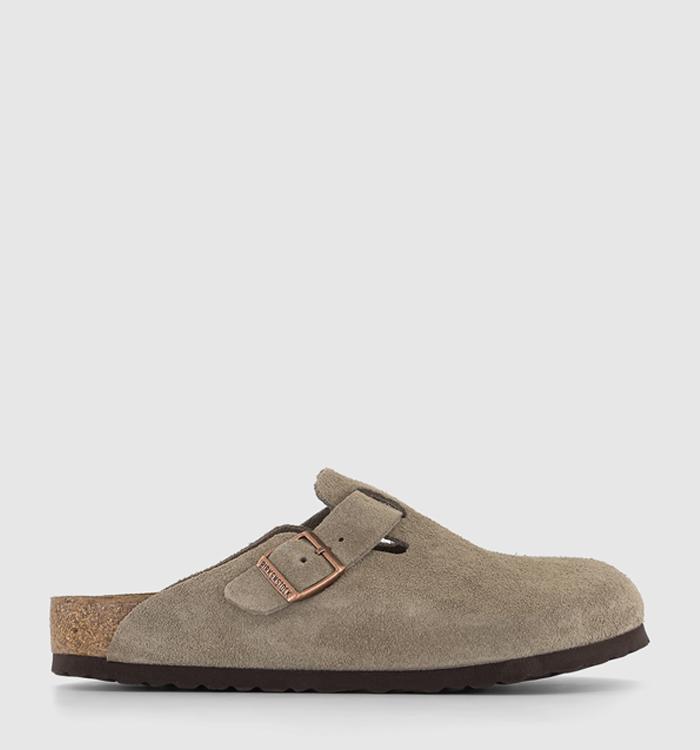 BIRKENSTOCK Boston Clogs Soft Footbed M Taupe