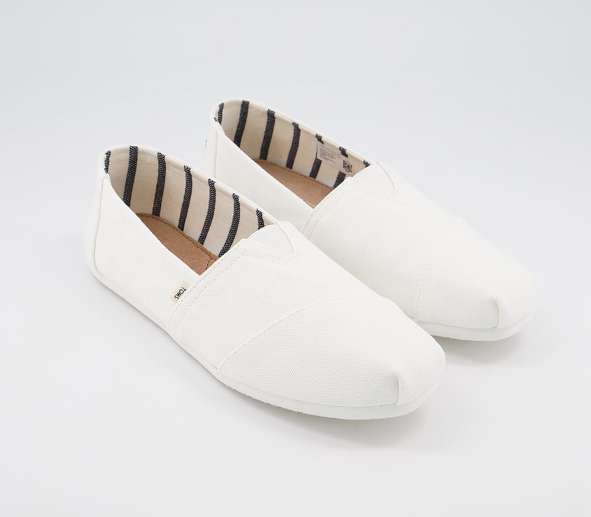 TOMSToms Classic Slip OnsOptic White Heritage Canvas