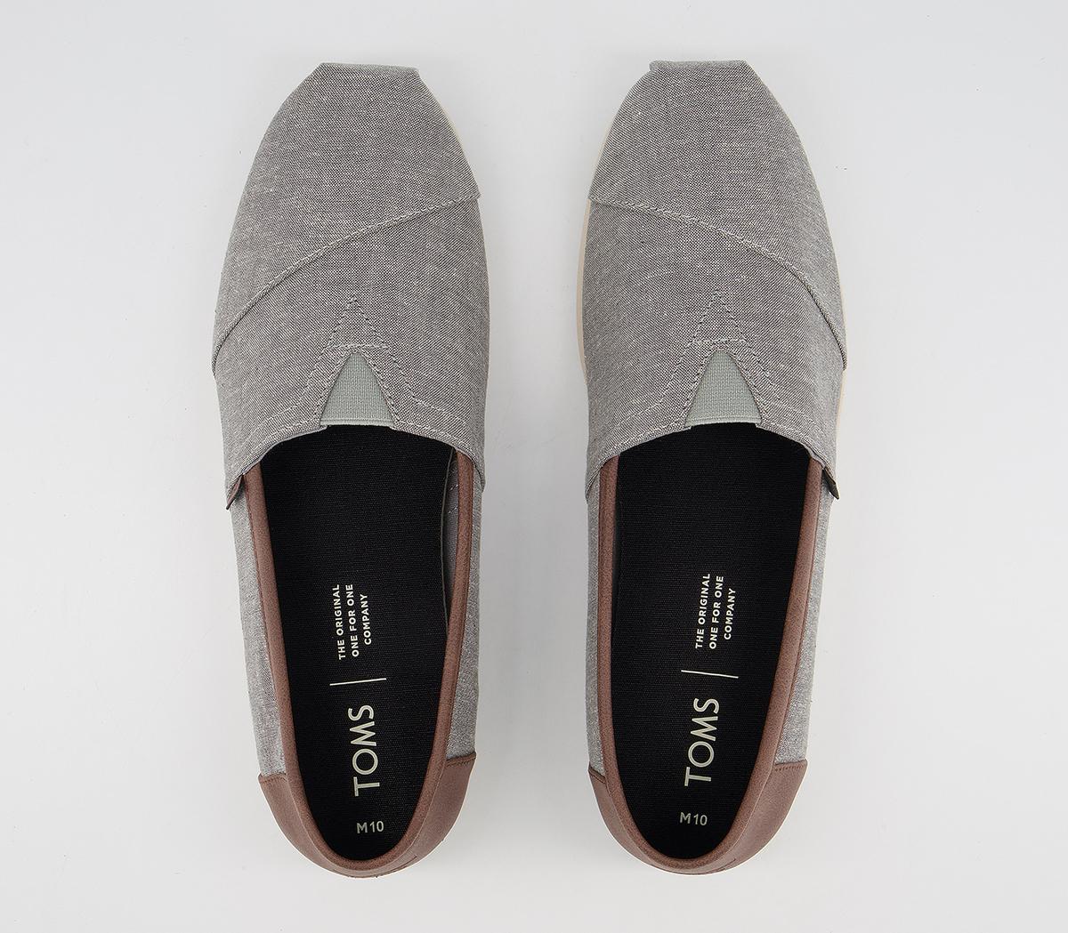 TOMSClassic Slip On EspadrilleFrost Grey Chambray Exclusive