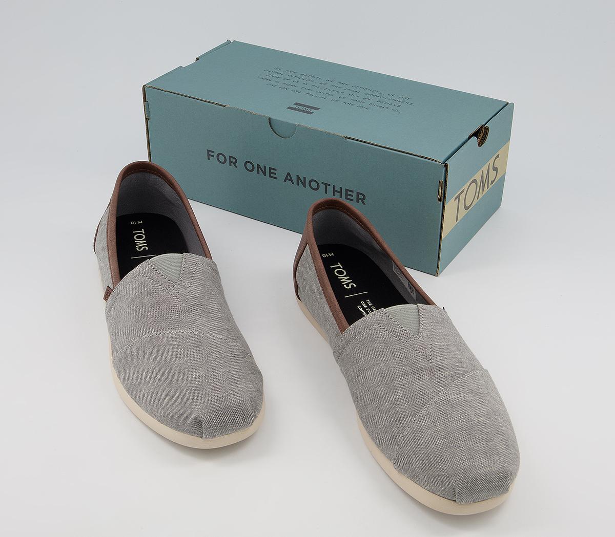 TOMSClassic Slip On EspadrilleFrost Grey Chambray Exclusive