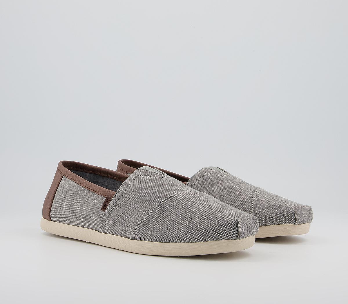 TOMSClassic Slip On EspadrilleFrost Grey Chambray Exclusive