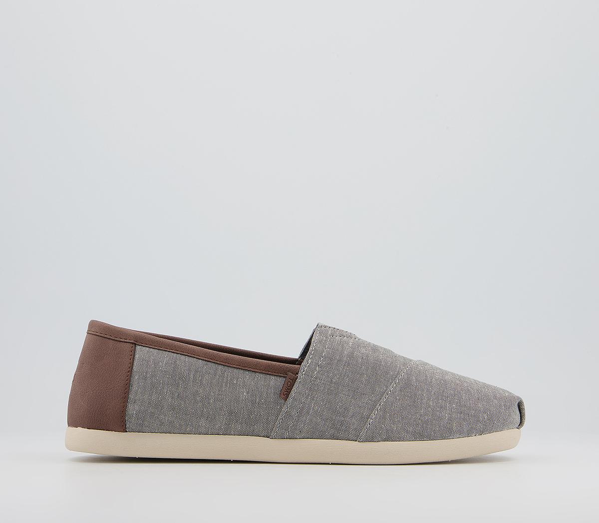 TOMSClassic Slip On EspadrilleFrost Grey Chambray Exclusive
