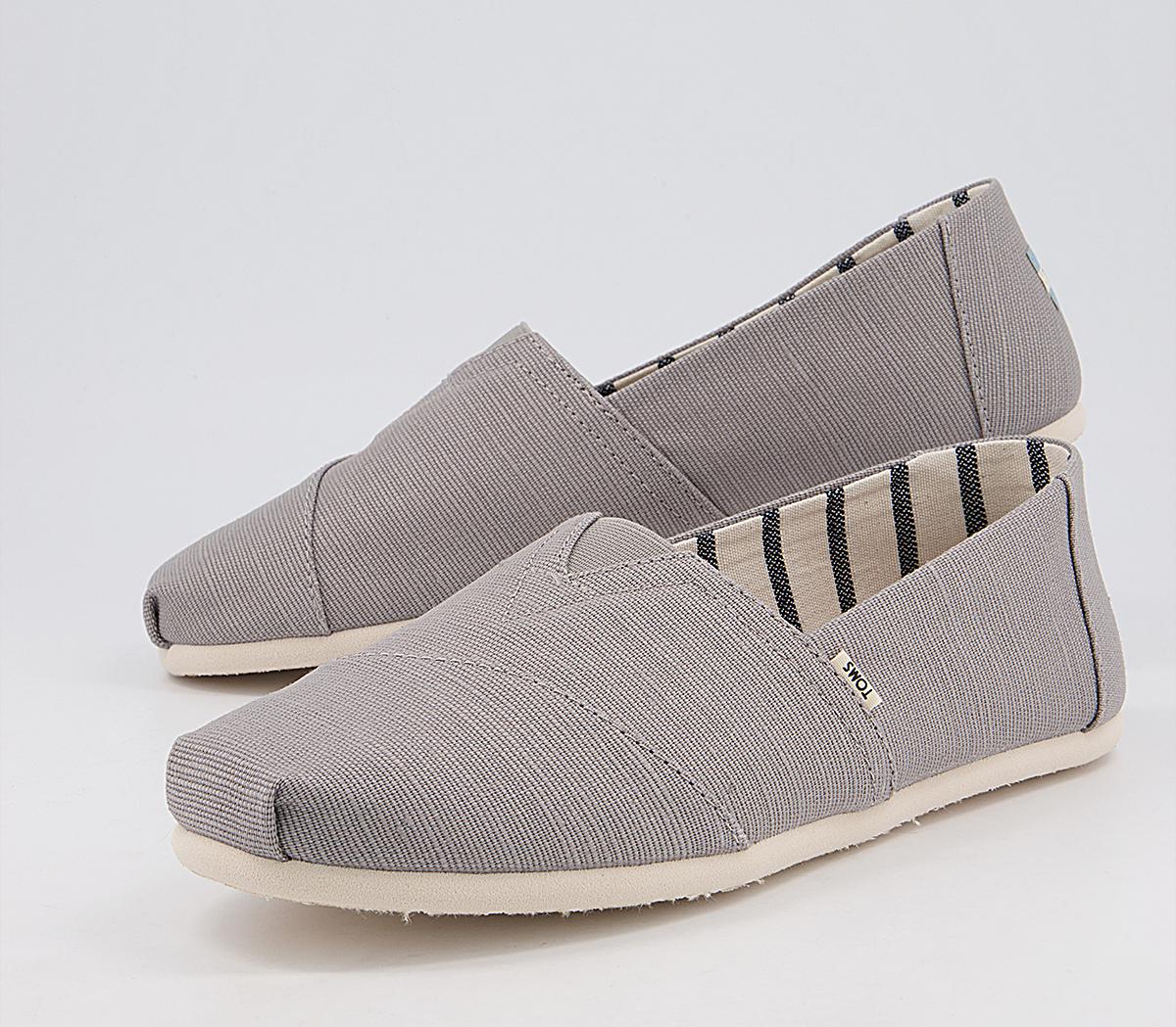 TOMS Toms Classic Slip Ons Dove Grey Heritage - Men's Casual Shoes