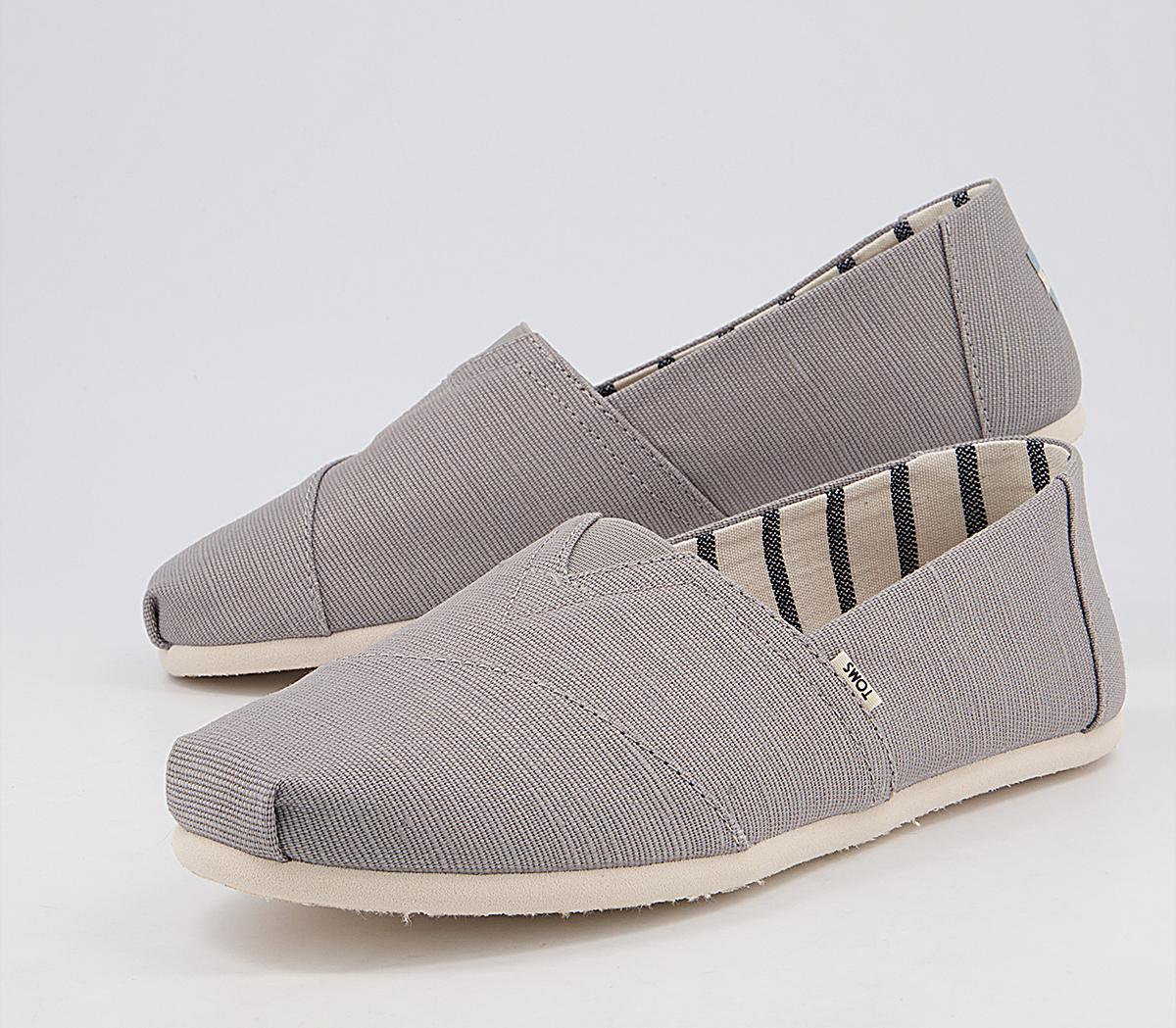 TOMS Toms Classic Slip Ons Dove Grey Heritage Men's Casual Shoes