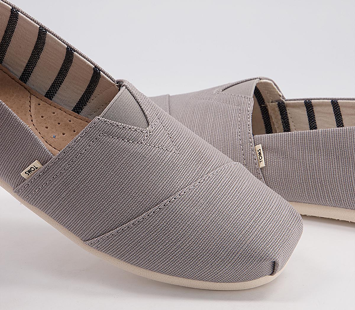 TOMS Toms Classic Slip Ons Dove Grey Heritage Men #39 s Casual Shoes