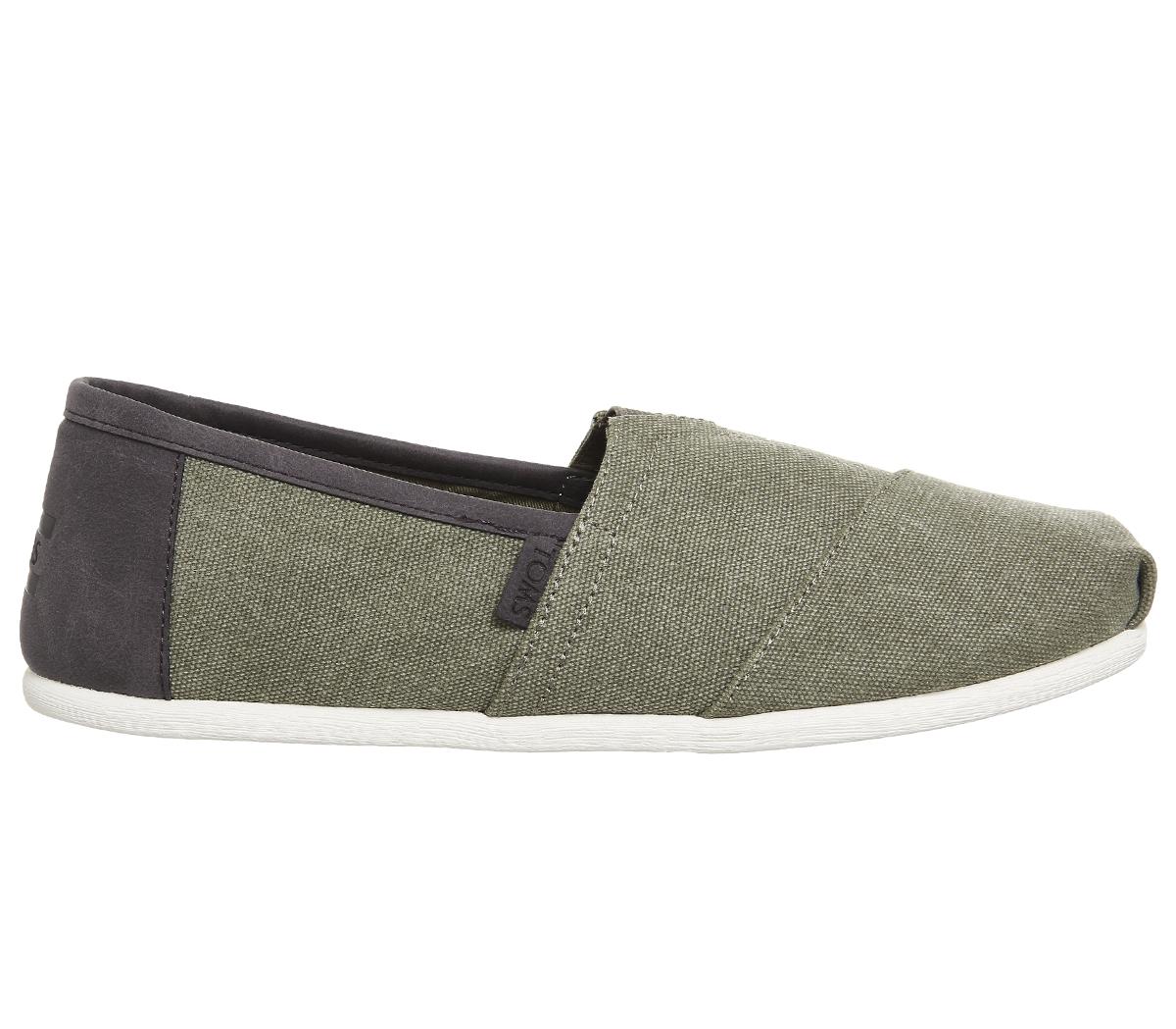 TOMSToms ClassicOlive Washed Canvas Trim