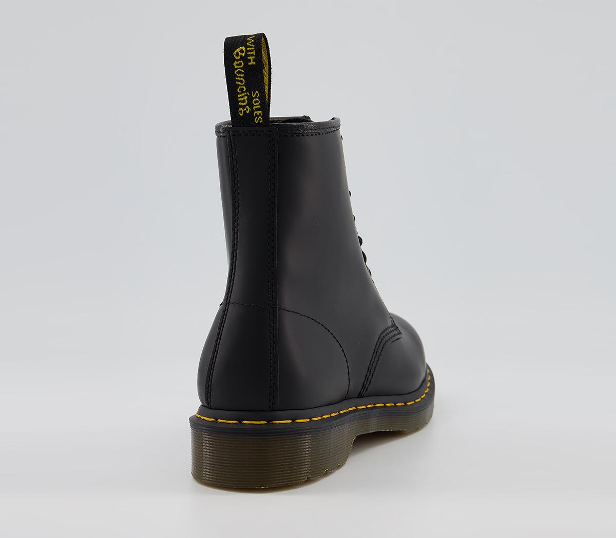 Dr. Martens 8 Eye Lace Boots M Black Leather - Men’s Boots