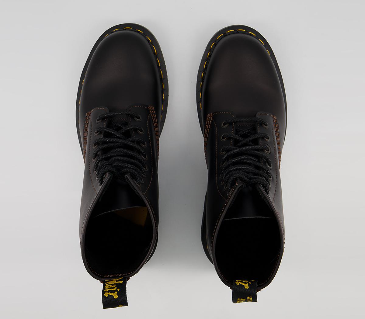 Dr. Martens 8 Eye Lace Boots M Dr. Martens 8 Eye Lace Boots M Black Brown