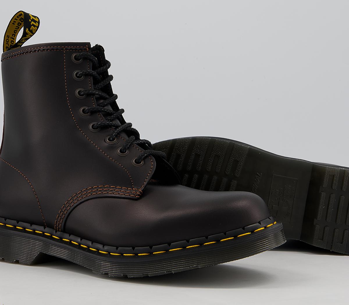 Dr. Martens 8 Eye Lace Boots M Dr. Martens 8 Eye Lace Boots M Black Brown