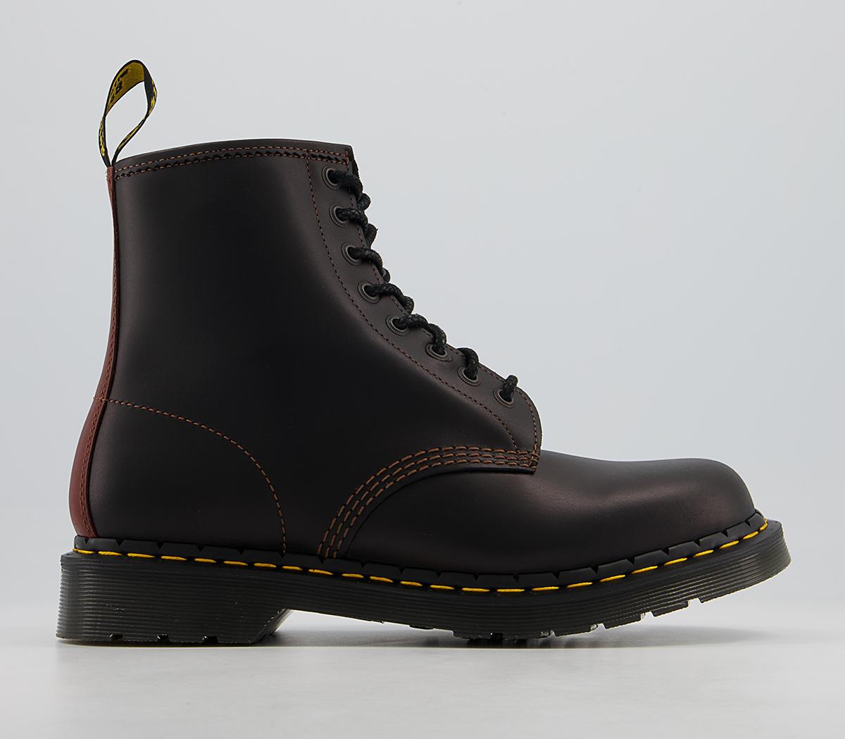 Dr. Martens8 Eye Lace Boots MBlack Brown