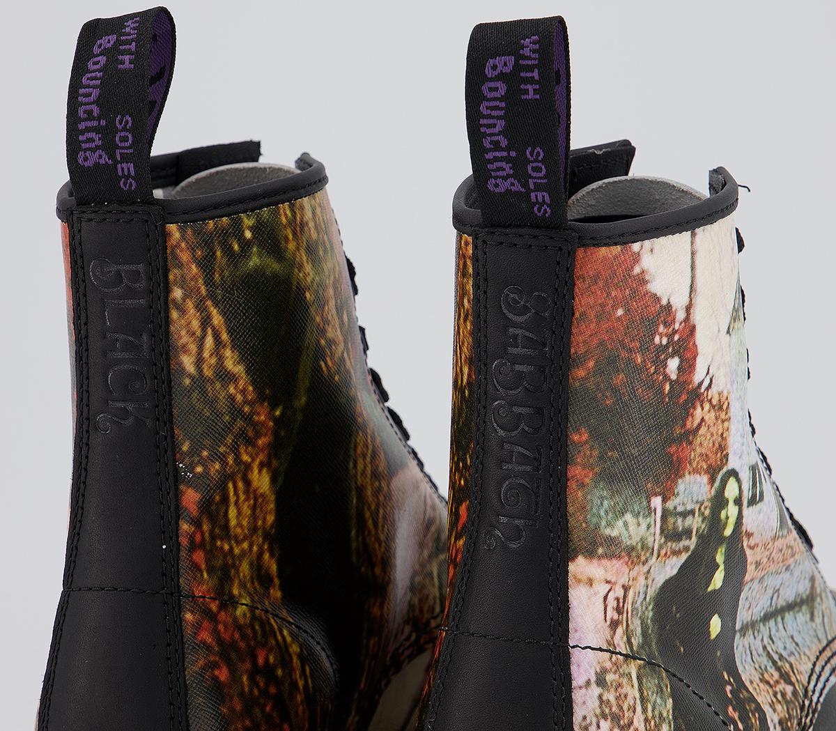 Dr. Martens Dm 8 Eye Lace Boot Black Sabbath Black - Men's Boots