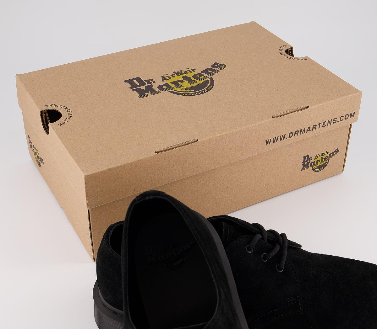 Dr. MartensDm 3 Eye Lace ShoesBlack Mono Buck