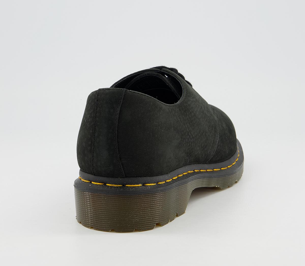 Dr. Martens 3 Eye Lace Shoes Dr. Martens 3 Eye Lace Shoes Black Milled Nubuck