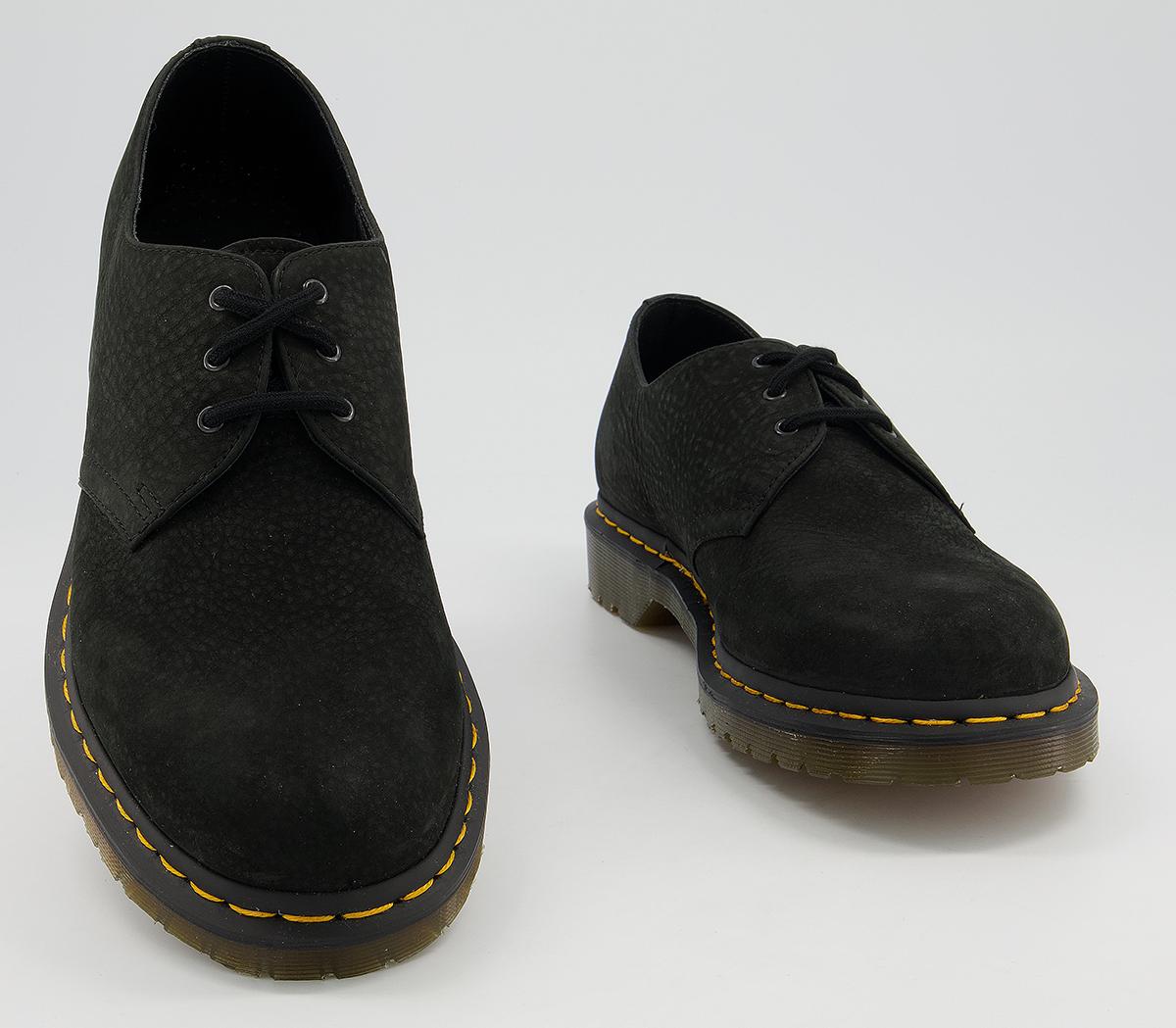 Dr. Martens 3 Eye Lace Shoes Dr. Martens 3 Eye Lace Shoes Black Milled Nubuck