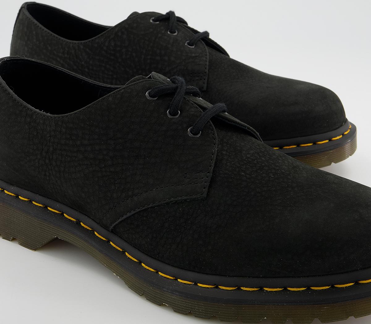 Dr. Martens 3 Eye Lace Shoes Dr. Martens 3 Eye Lace Shoes Black Milled Nubuck