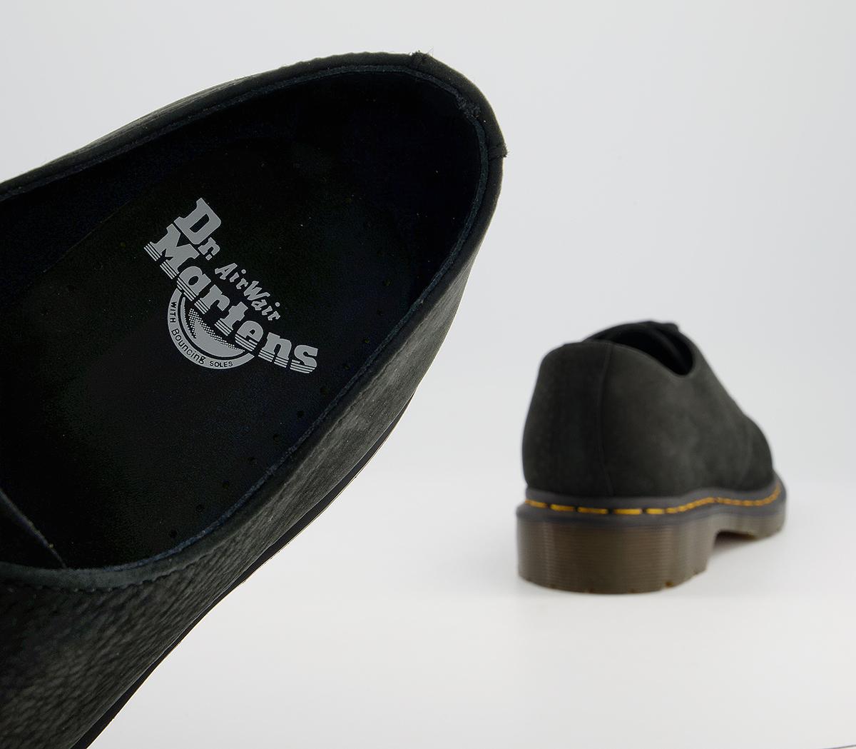 Dr. Martens 3 Eye Lace Shoes Dr. Martens 3 Eye Lace Shoes Black Milled Nubuck