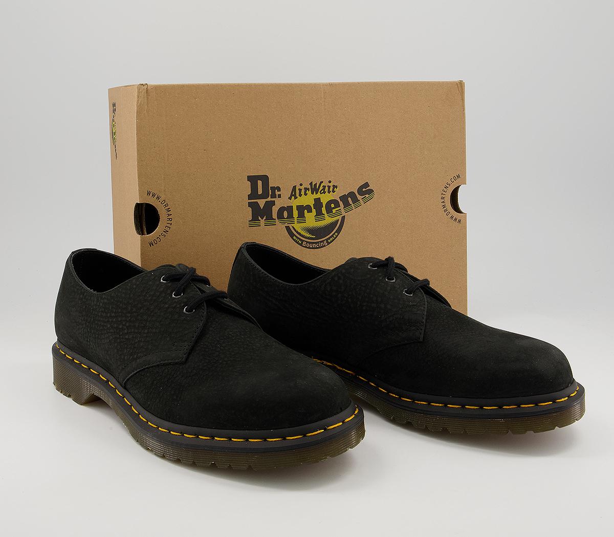 Dr. Martens 3 Eye Lace Shoes Dr. Martens 3 Eye Lace Shoes Black Milled Nubuck