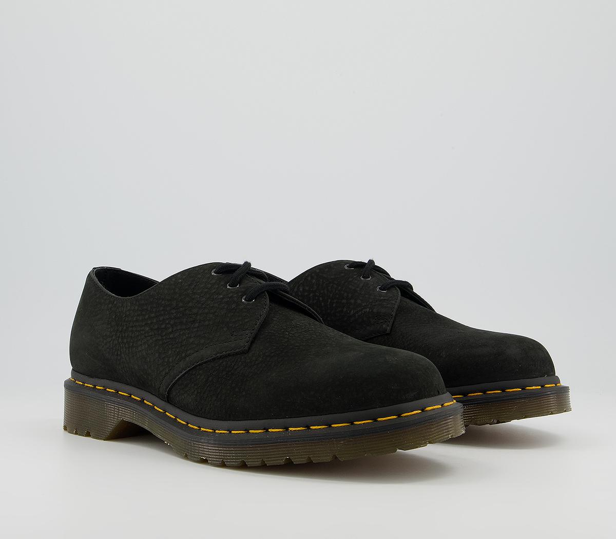 Dr. Martens 3 Eye Lace Shoes Dr. Martens 3 Eye Lace Shoes Black Milled Nubuck